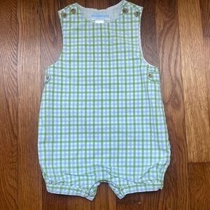 Janie & Jack Gingham Plaid Coveralls